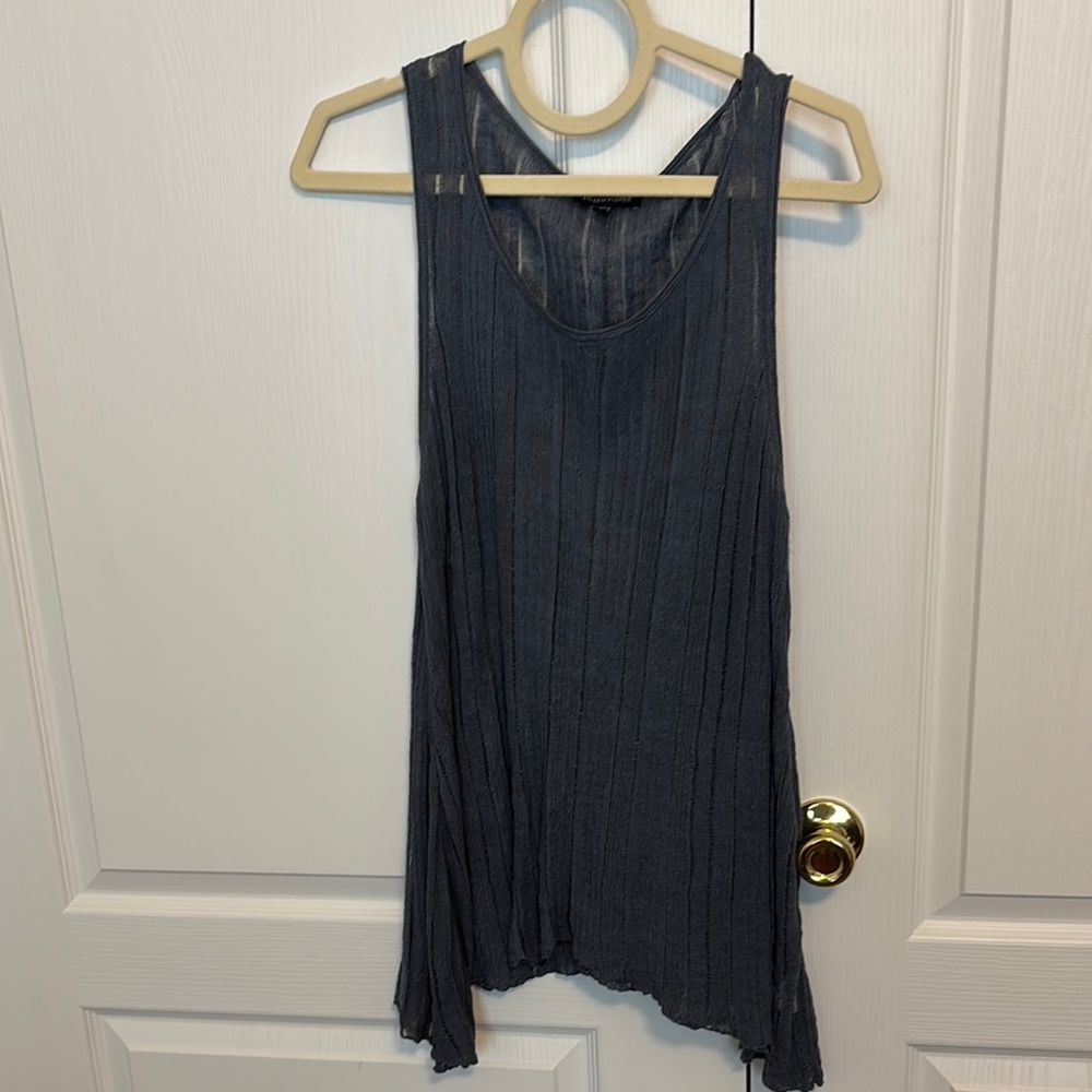 Gray Sleeveless Women's Top